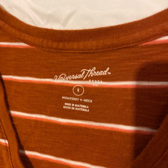 Stiped V-Neck T-Shirt - Picture 3 of 3